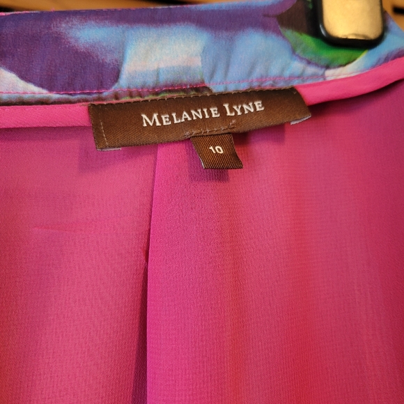 Melanie Lyne Flowy Colorful Abstract Skirt - Picture 5 of 7